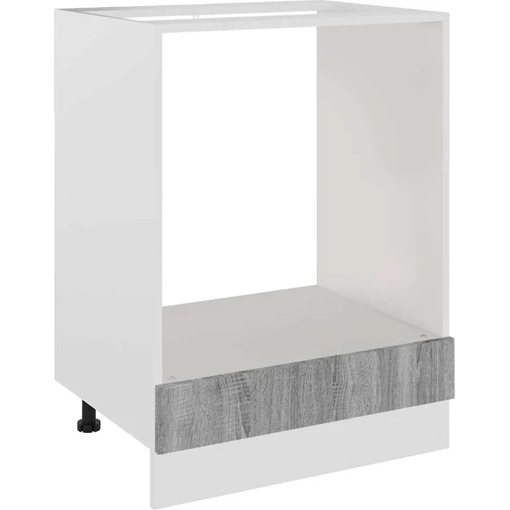 Herdumbauschrank, Küchenschrank Lyon Grau Sonoma 60 x 46 x 81,5 cm Holzwerkstoff – Bild 2