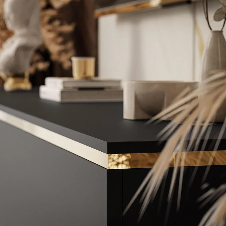 Lookway TV-Schrank AURORA Schwarz matt – Bild 7