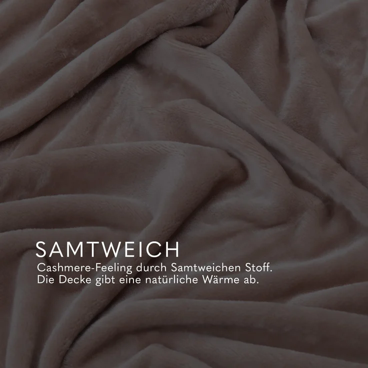 Kuscheldecke Cashmere Touch 200x220cm ( Camel ) Flauschige Wohndecke für Sofa, Couch und Bett, Tagesdecke OEKO-TEX - Sofaüberwurf – Bild 7