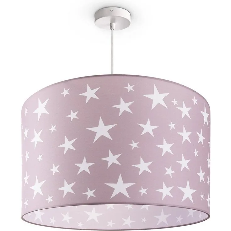 Paco Home Pendelleuchte Capri 315, ohne Leuchtmittel, Kinderlampe Deckenlampe LED Kinderzimmer Sternenhimmel Motiv E27