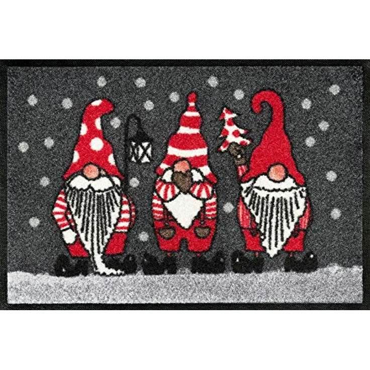 wash+dry by Kleen-Tex Fußmatte Winterzwerge, rechteckig, Höhe: 7 mm, Schmutzfangmatte, rutschhemmend, waschbar – Bild 2