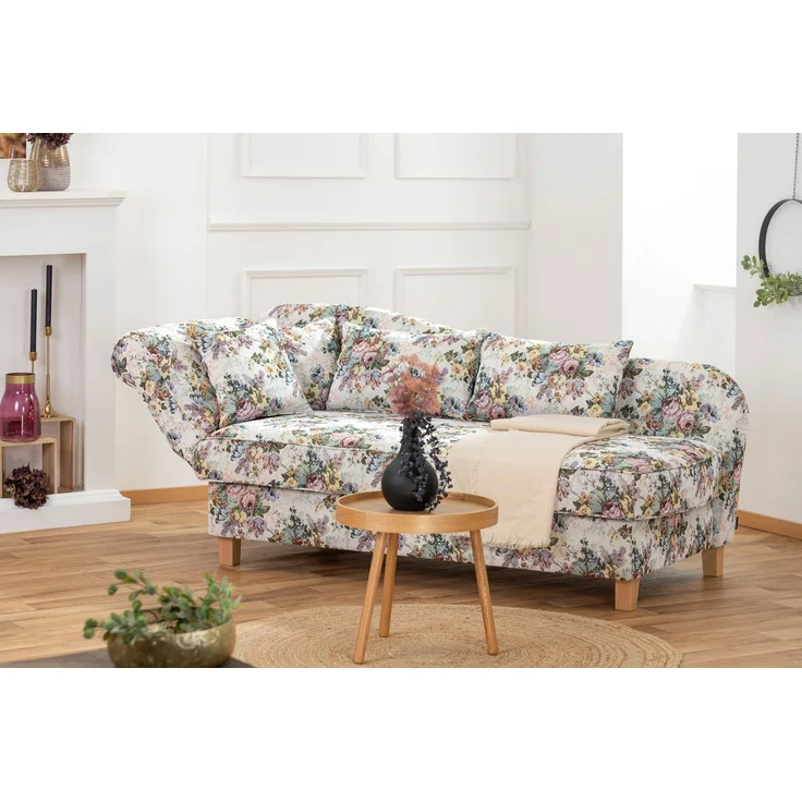Max Winzer Recamiere mit Armteil links klappbar 'Selma', Flachgewebe rosé, 82 cm x 88 cm x 190 cm – Bild 9