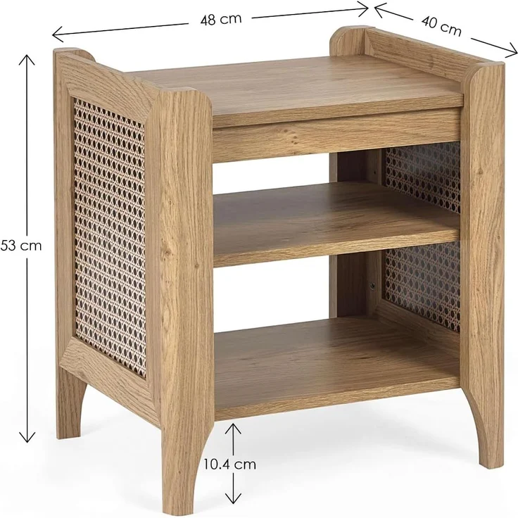 Julian Bowen Sydney Lampentisch mit abnehmbarem Regal – Bild 2