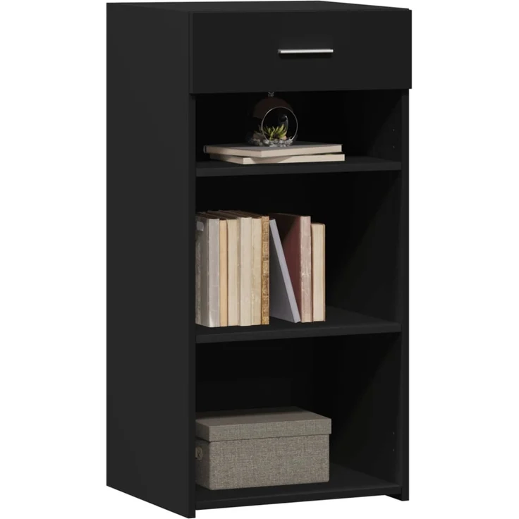 vidaXL Sideboard Schwarz 45x42,5x93 cm Holzwerkstoff 846321 – Bild 3