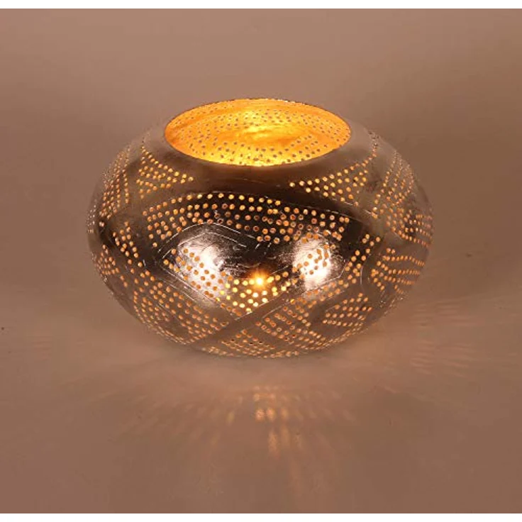 Orientalisches Windlicht Silberlaterne Nureddin – Bild 2