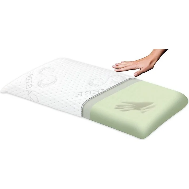 Matratzen Perfekt Kopfkissen Terra Med Visco Nackenkissen mit Cashmere Bezug, Füllung: HQSV (High Quality Support Visco) Schaum, Rückenschläfer, Seitenschläfer, Bauchschläfer, Cashmere Bezug mit Klimafaser – Bild 3
