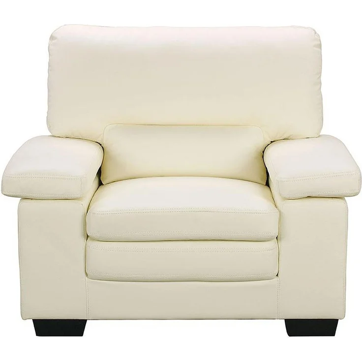 LINEA SOFA - MIMAS - Sessel mit gerader Rückenlehne - Plastik - Kunststoff (PVC) - Elfenbeinfarben - 112 x 89 x 97 cm – Bild 4