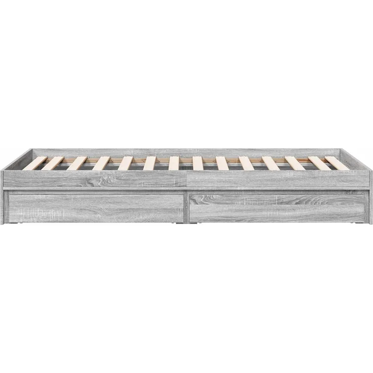 vidaXL Bettgestell mit Stauraum Grau Sonoma 80 x 200 cm Holzwerkstoff 3429593 – Bild 5