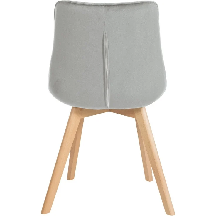 2er Set Stühle Brook Samt grau – Bild 6