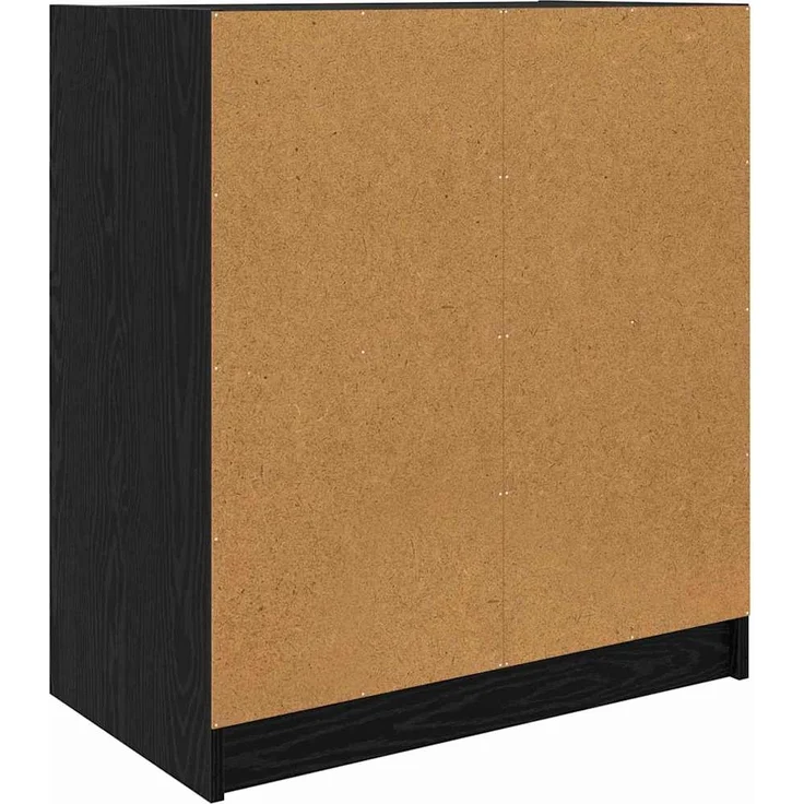 vidaXL Seitenschrank Schwarz Eichen-Optik 68 x 37 x 75,5 cm 886248 – Bild 7