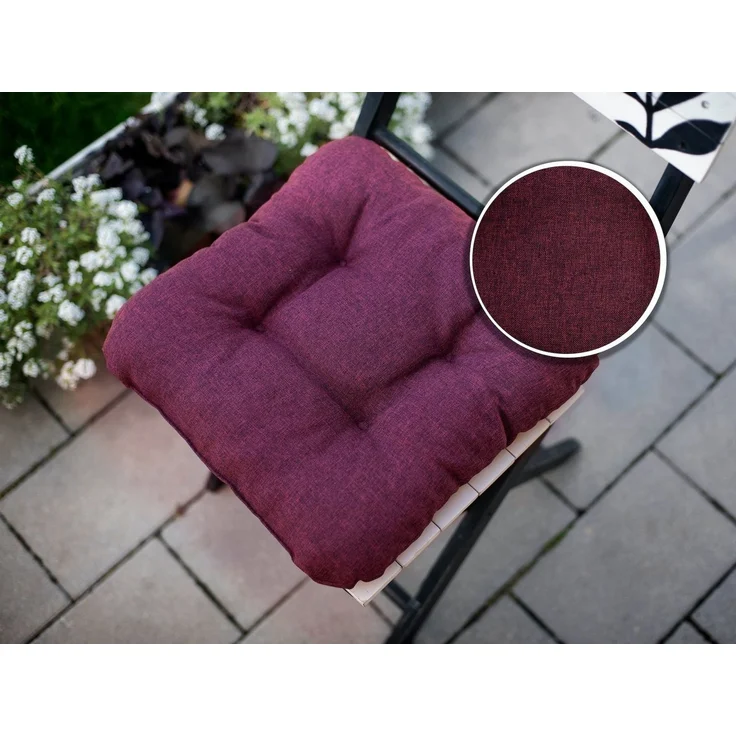 sunnypillow Stuhlkissen 4er Set Stuhlkissen 45x45 cm Bequeme 8cm, Polsterauflage Auflage für Stühle / Bänke – Bild 4