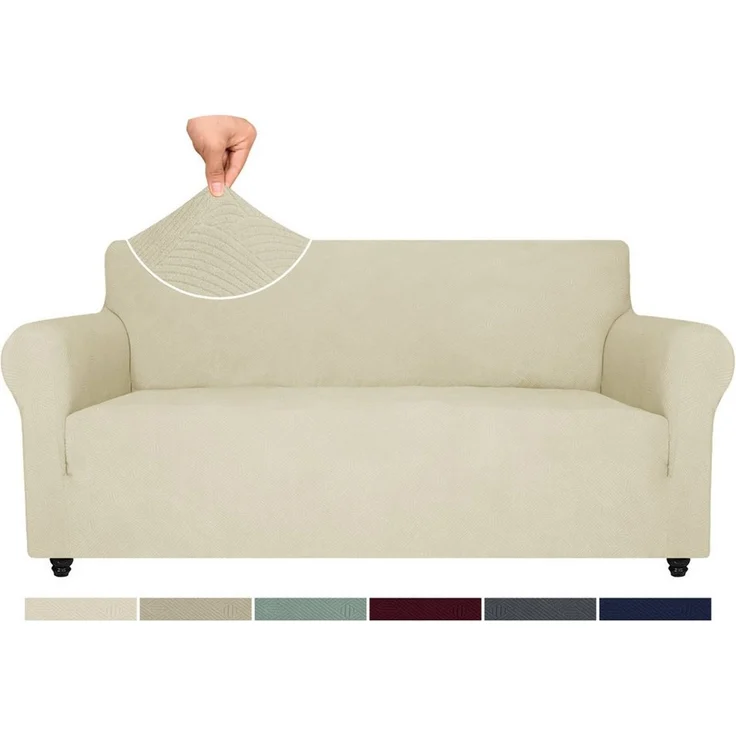 Coonoor Sofahusse Stretch Sofabezug, Sofa Überzug 1/2/3/4 Sitzer, Sofaschoner rutschfest, Elastisch Couch Überzug Mit Armlehnen, Sofaüberwurf Couch Überwurf – Bild 1