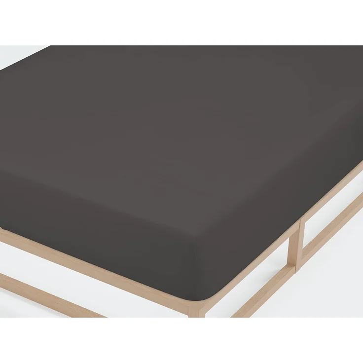 Biberna Jersey-Spannbetttuch, 100 % Baumwolle, Titanium, 1x 90x190 cm - 100x200 cm – Bild 2
