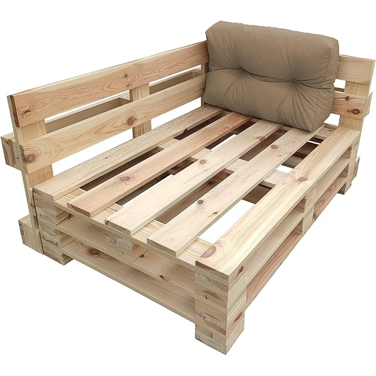 chilly pilley Palettenkissen Wasserdicht Palettenauflage Palettenpolster Palettenmöbel Gartenkissen Wasserfest Wasserabweisend viele Größen und Farben (Seitenkissen 60x40. Cappuccino) – Bild 1
