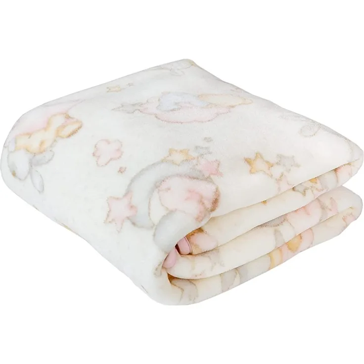 Pielsa 6379-14, Babydecke, Neugeborene, Winter, bedruckt, Kinderbett, Rosa, Größe 110x140, 820 g