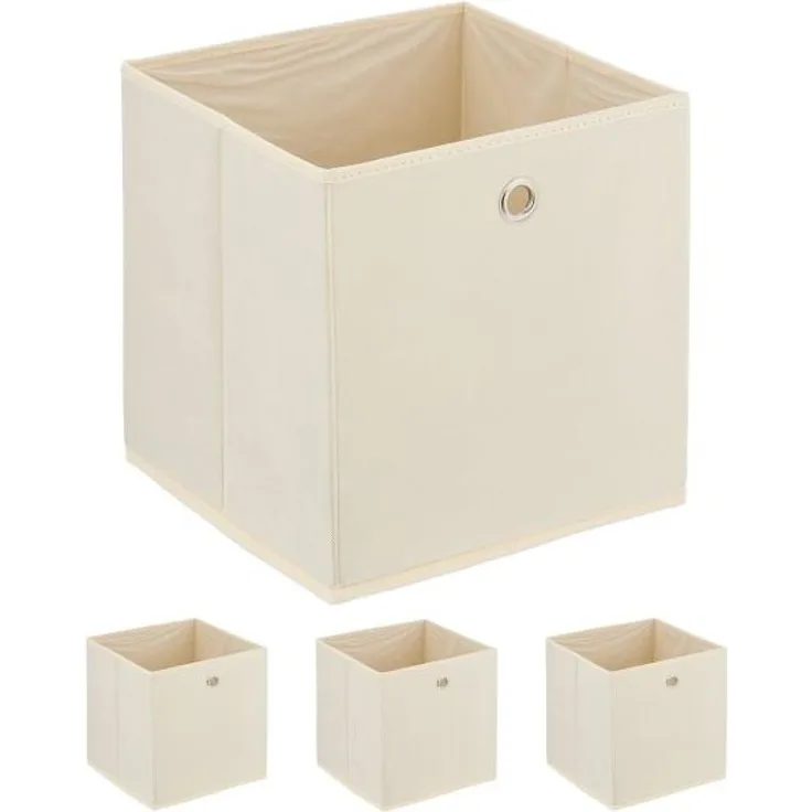 Cremefarbene Aufbewahrungsbox im 4er Set 10047018