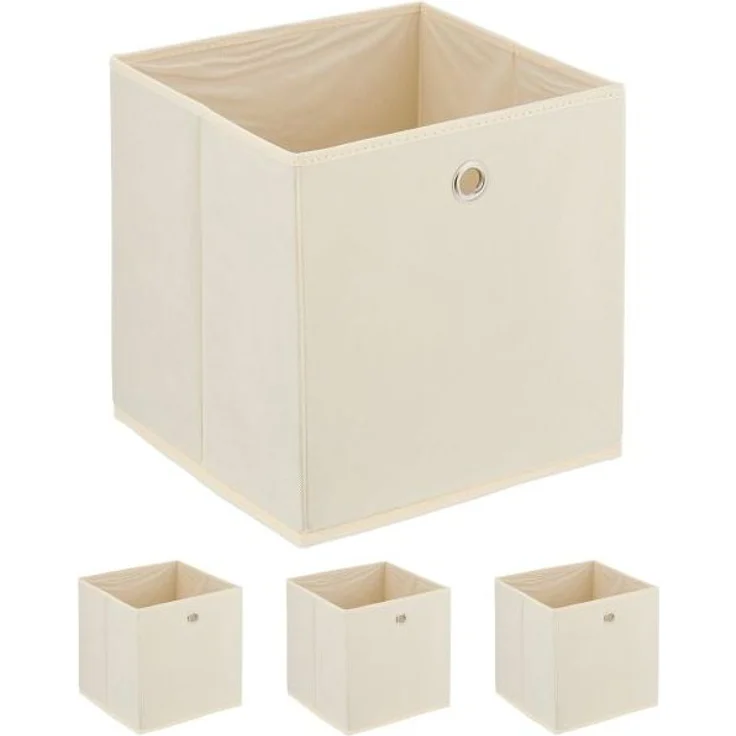 Cremefarbene Aufbewahrungsbox im 4er Set 10047018