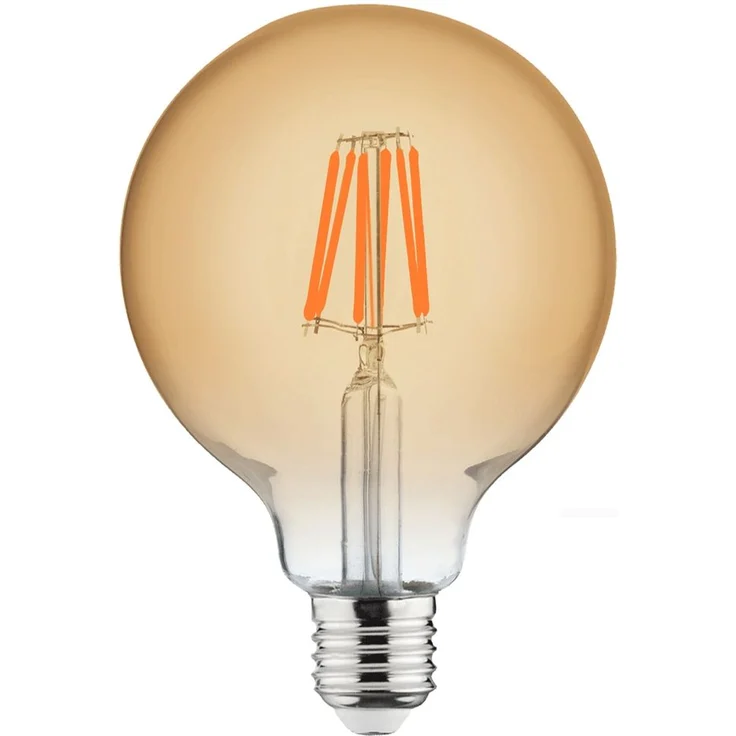 6 W E27 LED Filament Leuchtmittel Kugel Globe 125, Durchmesser 125mm | 550 Lumen | (2200 K) Warmweiß – Bild 1
