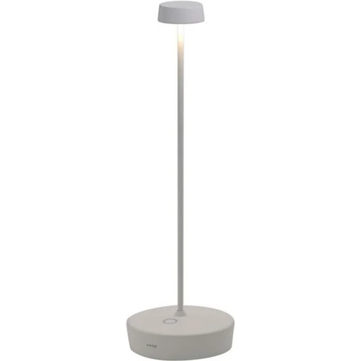 Zafferano, Swap Pro Lampe, Wiederaufladbare und Kabellose Tischlampe mit Touch Control, Geeignet für den Innen- und Außenbereich, Stufendimmer, 2200-3000 K, Höhe 29 cm, Farbe Weiß – Bild 4