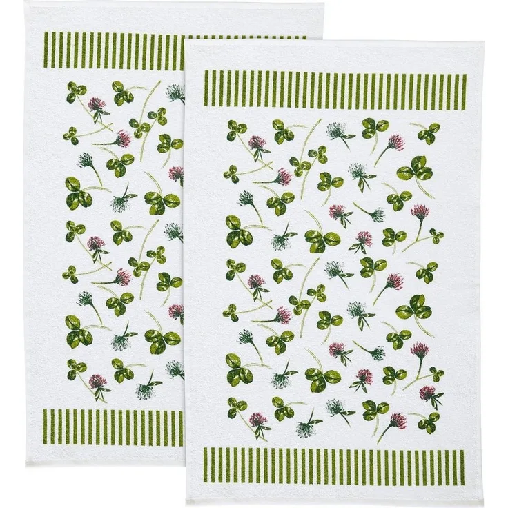 Erwin Müller Geschirrtuch Frottier-Geschirrtuch 2er-Pack, Baumwolle Motiv