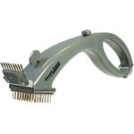 Steam Zoom Grill Cleaner Grillreiniger, mit Edelstahlborsten, Grau