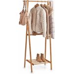 Zeller 13598 Garderobe, Holz, Natur, 73.5 x 44.5 x 159 cm