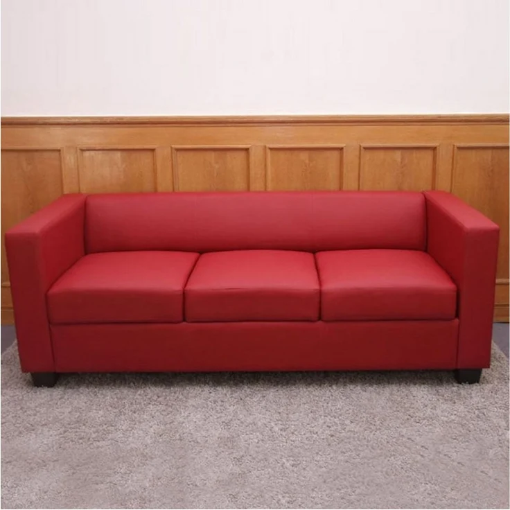 MCW 3-Sitzer Lille-S-K-3, 3-Sitzer, bequeme Sitzpolsterung, Lounge-Stil, Abgerundete Kanten – Bild 3