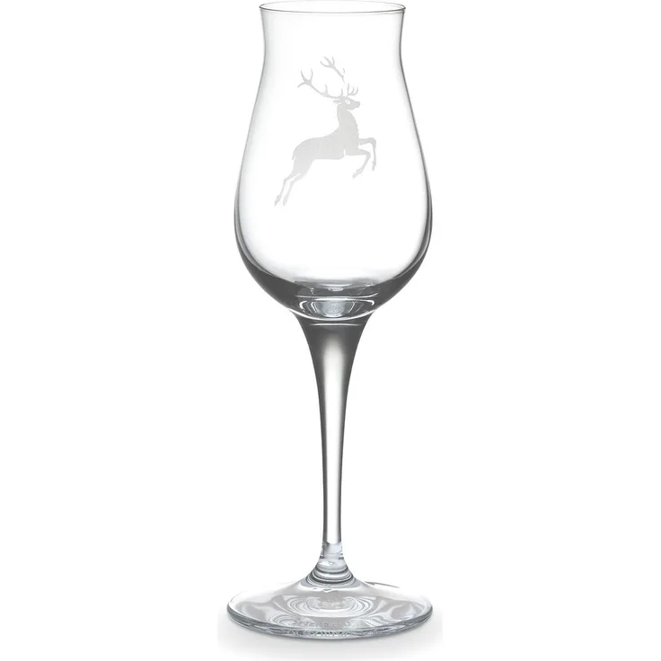 Gmundner Keramik Spiegelau Schnapsglas Hirsch, 170ml, handgefertigte Keramik, einzigartige Hirsch-Motivanbringung