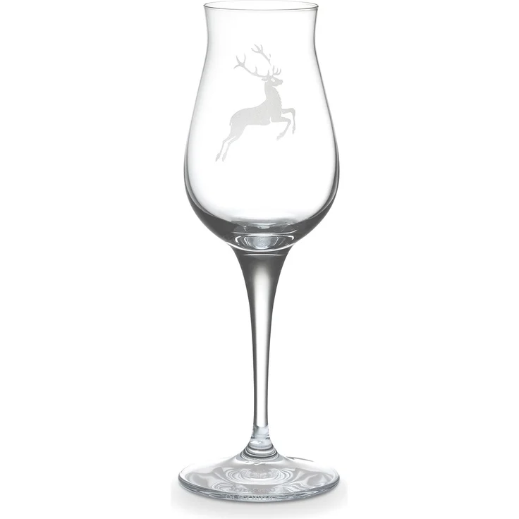 Gmundner Keramik Spiegelau Schnapsglas Hirsch, 170ml, handgefertigte Keramik, einzigartige Hirsch-Motivanbringung
