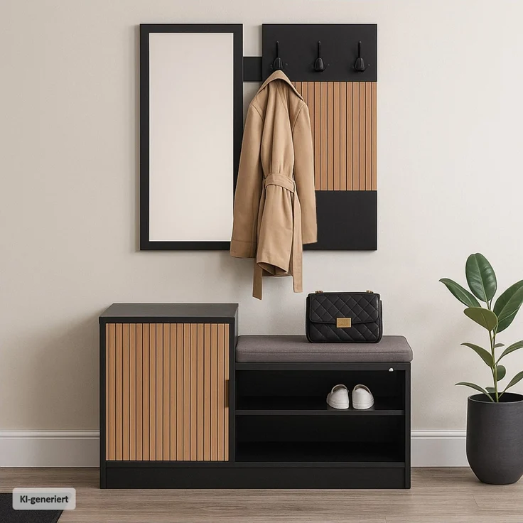 Garderobe Dana2 Schwarz – Bild 2