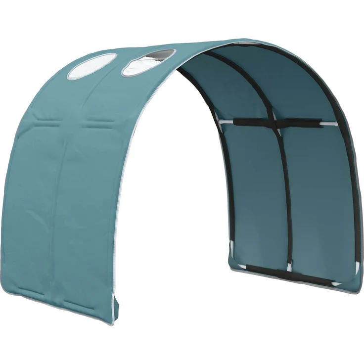 vidaXL Bett mit Tunnel 3 Stk. Artisian Eiche und Hellblau 3423660 – Bild 5
