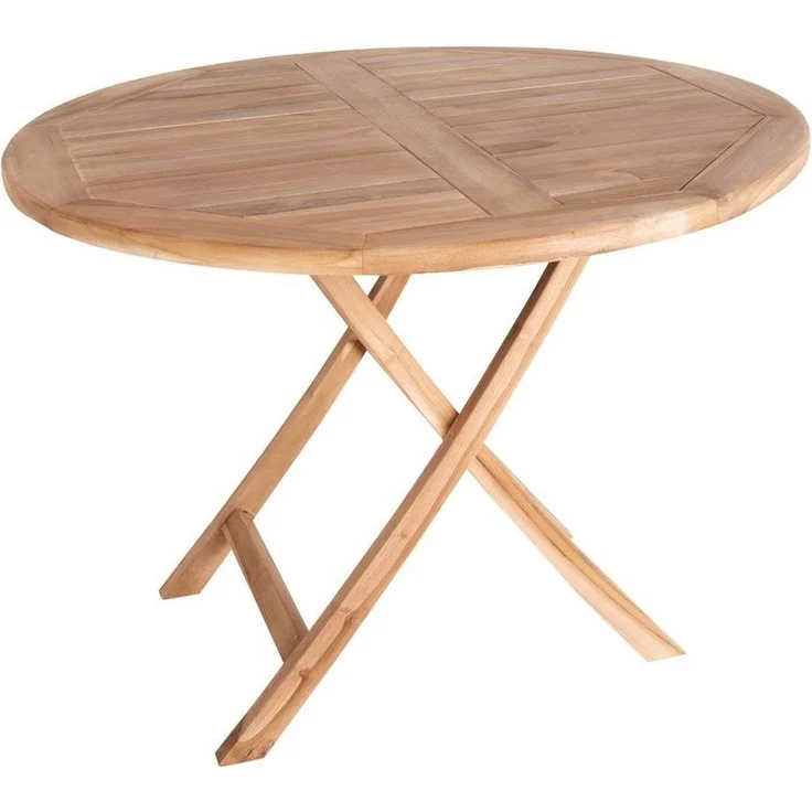 ebuy24 Gartentisch Oline Gartentisch Ø100 cm Teakholz massiv. – Bild 1