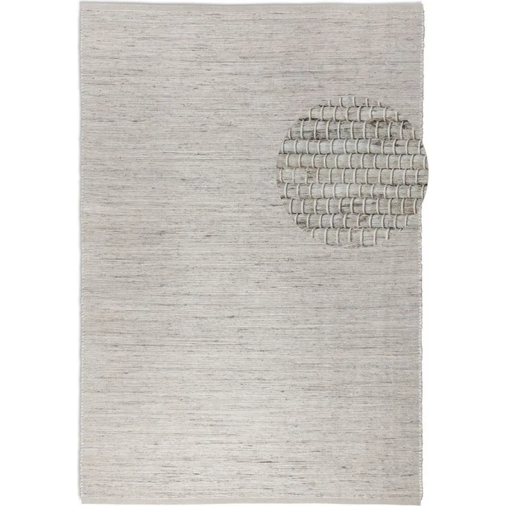HANSE Home Teppich Dhaka Juteteppich, rechteckig, Höhe: 5 mm, Läufer, handgewebt, Jute, Wolle, Natur, Wohnzimmer, Flur, Klassisch