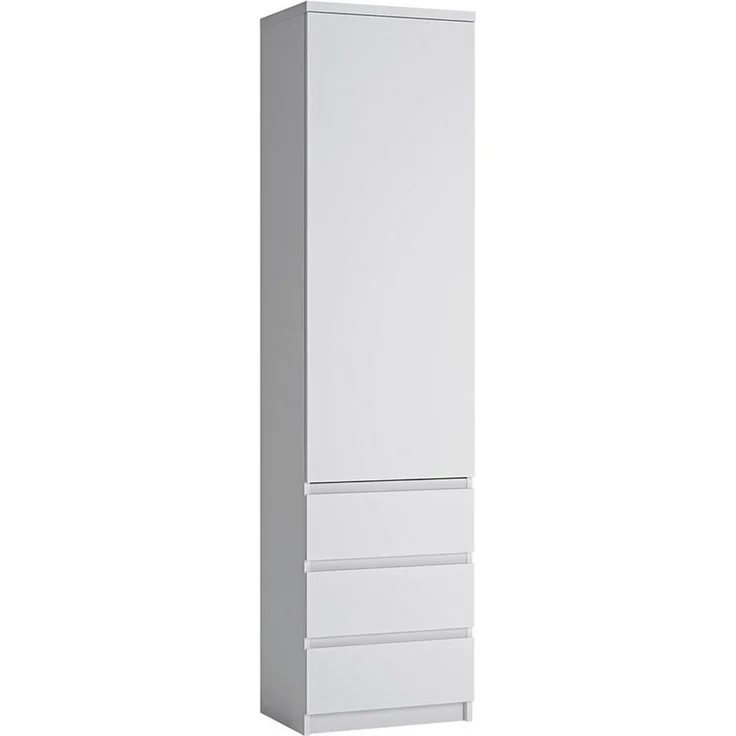 Aktenschrank Regalschrank in weiß FORTALEZA-129, B/H/T ca. 50,1/200/40 cm – Bild 1