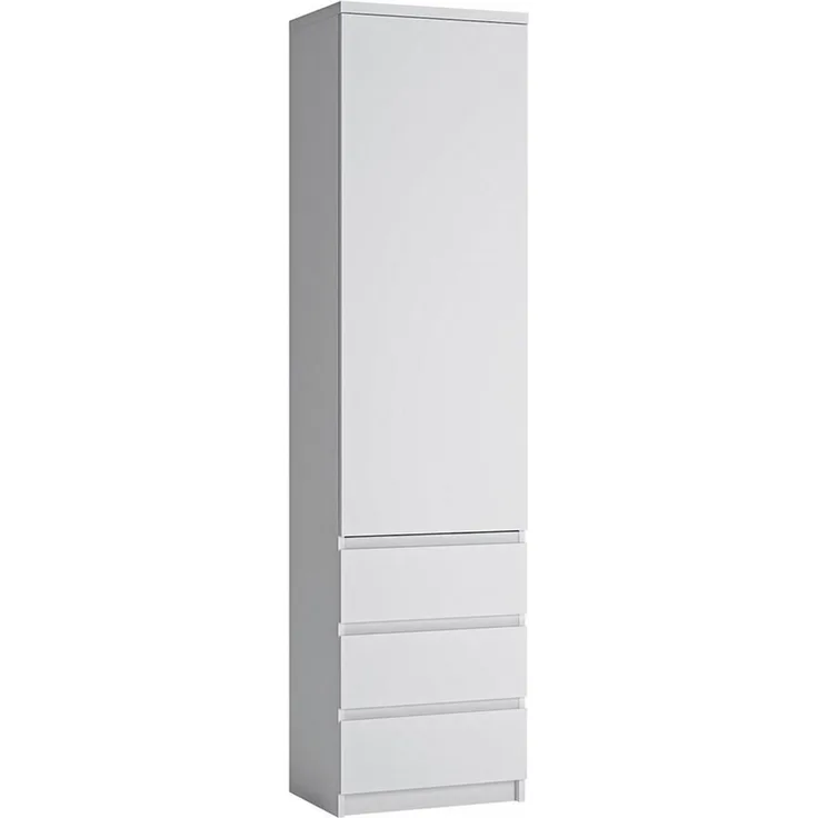Aktenschrank Regalschrank in weiß FORTALEZA-129, B/H/T ca. 50,1/200/40 cm