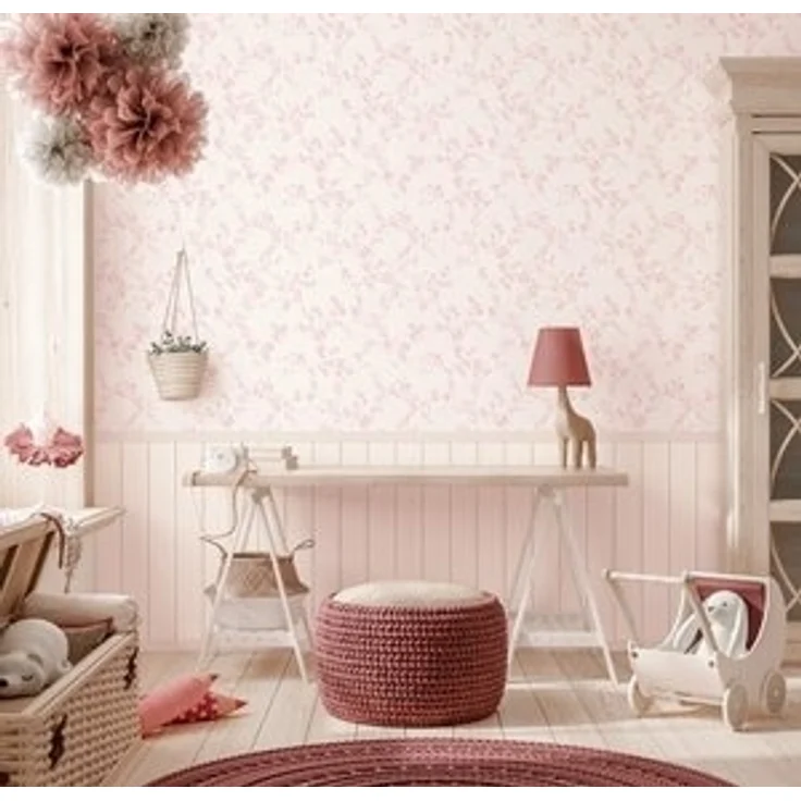 A.S. Création Vliestapete Fototapete Äste - Blümchen, creme, rosa, A.S. Création – Bild 5