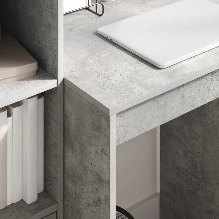 vidaXL Schreibtisch Beton Grau 60 x 50 x 76 cm 869413 – Bild 3