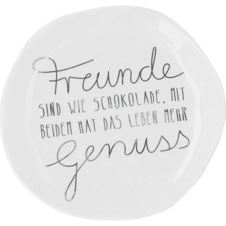 Räder Teller räder Mix & Match Kleiner Teller Freunde sind wie. Porzellan Weiß – Bild 2