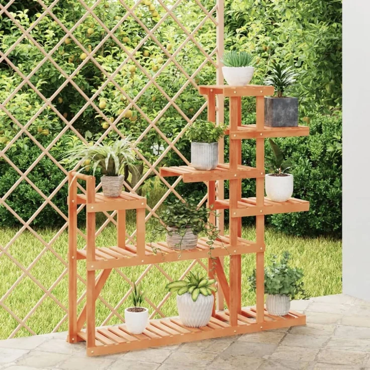 vidaXL Blumenständer 110x25x111 cm Massivholz Tanne 362868 – Bild 2