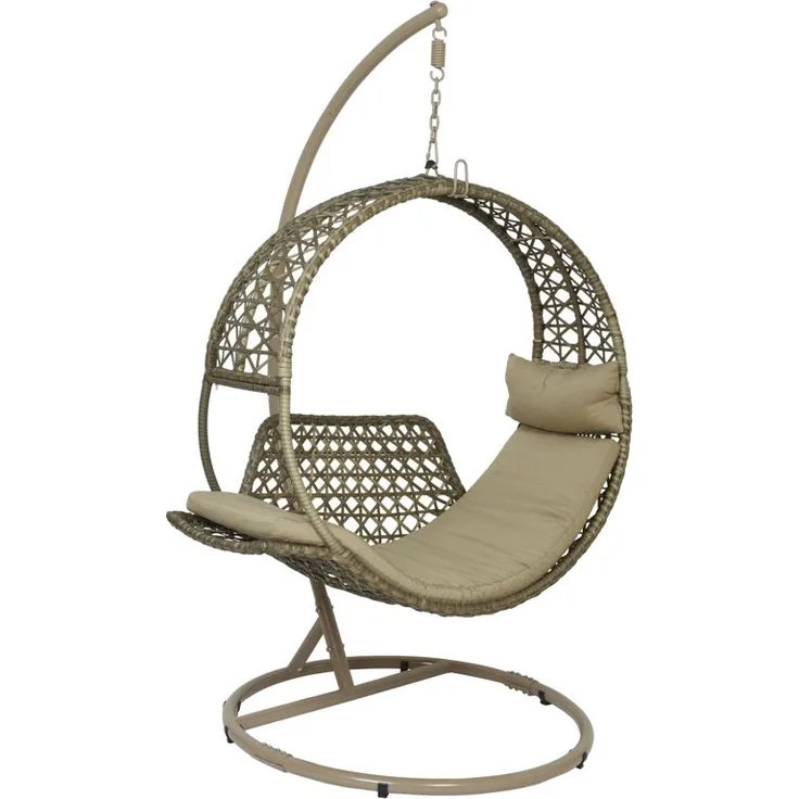 2er Set Kaemingk Kapaa Haengestuhl wicker braun