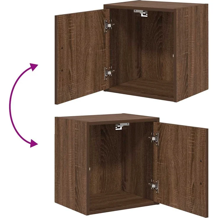 vidaXL Garagen-Wandschrank Braun Eichen-Optik Holzwerkstoff 860637 – Bild 8