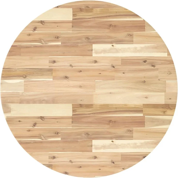 vidaXL Tischplatte Rund Ø80x4 cm Massivholz Akazie 4008692 – Bild 2