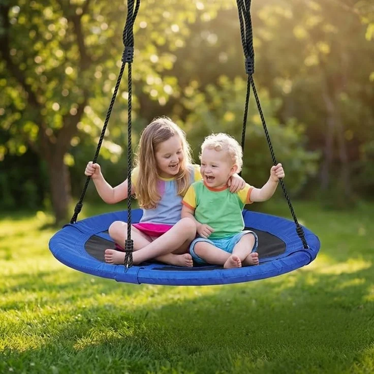 Relaxdays Nestschaukel rund mit geschlossenem Sitz – Bild 5