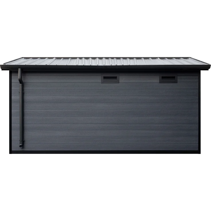 Fjordholz Gartenhaus Modell 'Style DeLuxe' 2-Raum, Alumium / WPC Grau, 422 x 290 x 198,1 cm – Bild 5
