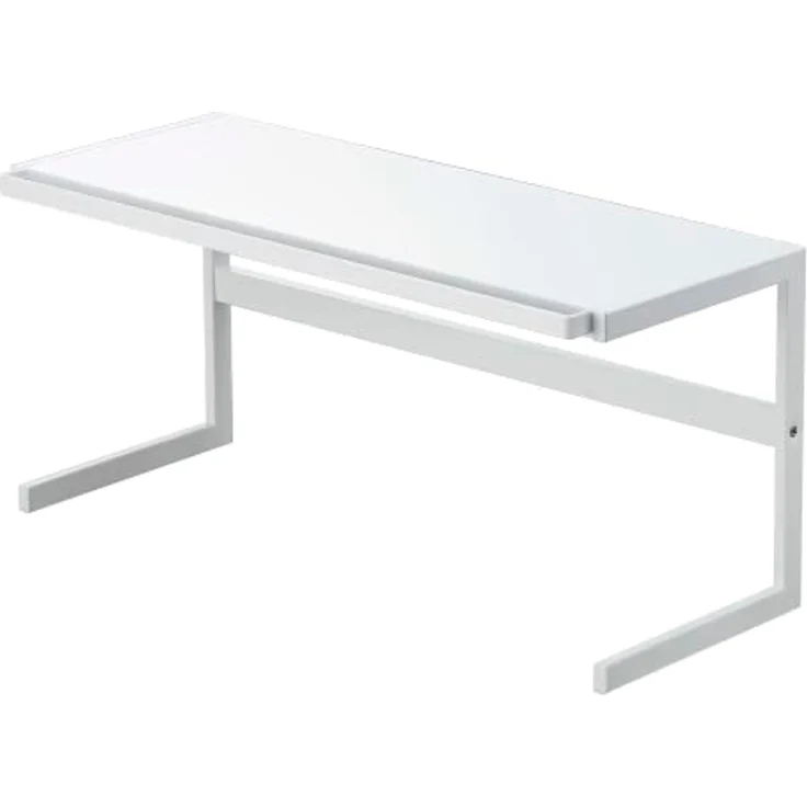 Yamazaki Küchenregal "Tower" Regal Metall 54 bis 92cm ausziehbar, platzsparend, Metallregal für mehr Platz in der kleinen Küche, mit 3 Aufhängehaken – Bild 5