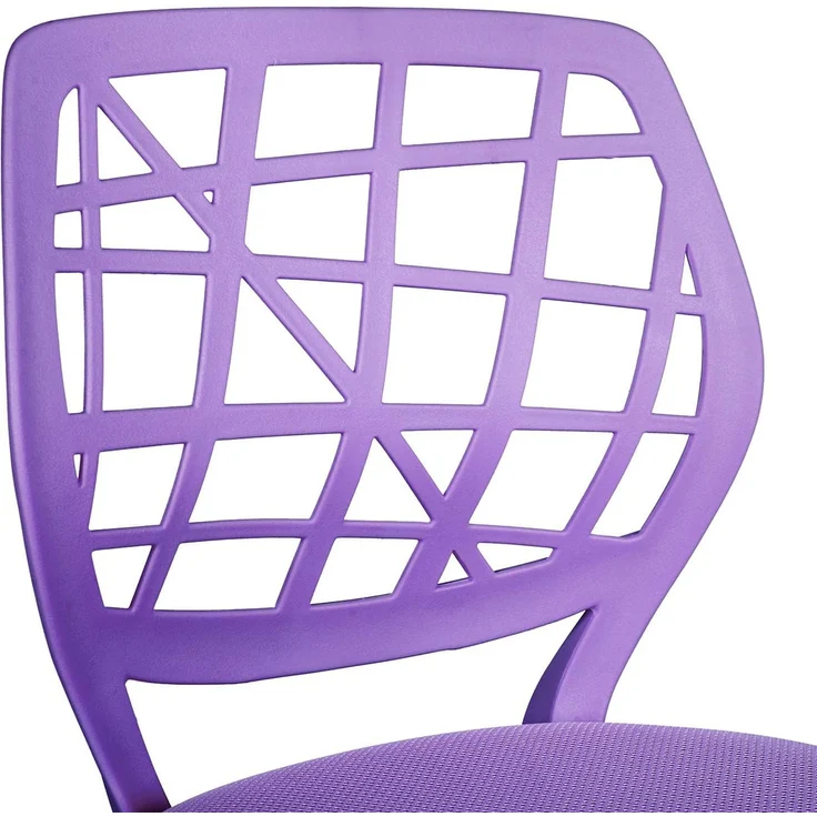 FurnitureR 2 Stück Home Office Stuhl, ergonomisch, verstellbar, Höhe Swivel Rolling, Computerstuhl für Zuhause, Büro und Studie, Metall, Rosa, Lila, 38,5 x 40 x 75 cm – 87 cm – Bild 8