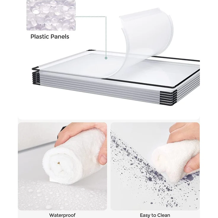 Songmics Ineinandergreifendes Schuhregal, rechteckiger Aufbewahrungs-Organizer, modulares DIY-Aufbewahrungsregal mit 15 – Bild 5