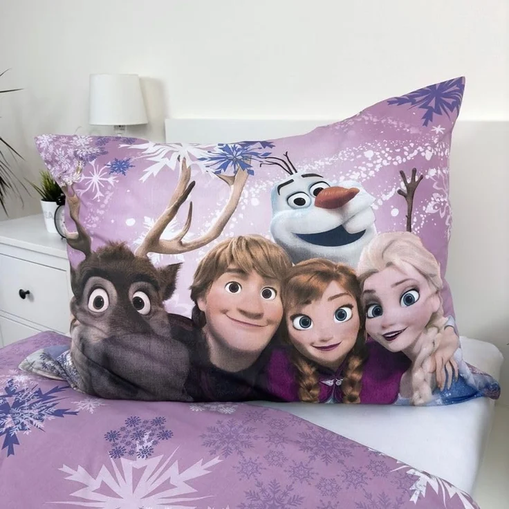 Disney Frozen Bettwäsche-Set 140x200 cm + 70x90 cm aus 100% Baumwolle mit Reißverschluss – Bild 6