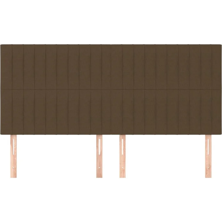 vidaXL Kopfteile 4 Stk. Dunkelbraun 90x5x78/88 cm Stoff 3116587 – Bild 3