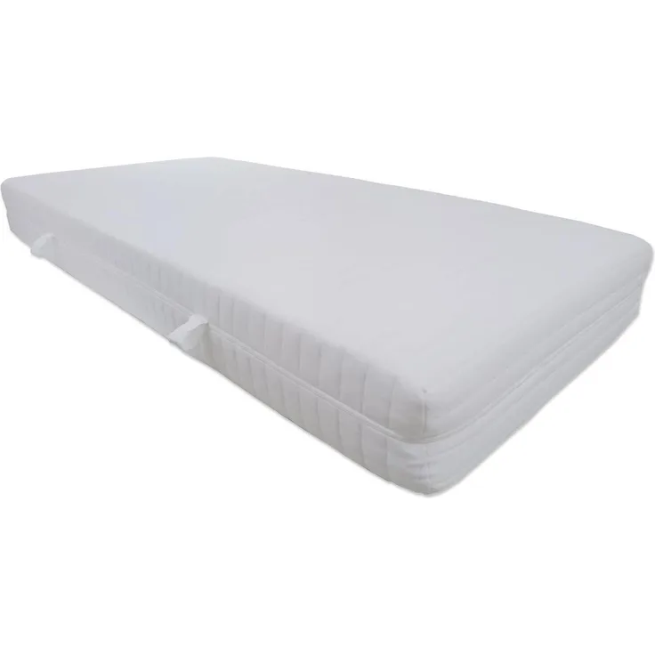 Q XXL Soft 9 Zonen Orthopädische Kaltschaummatratze (90x200) x ca. 23,5 cm Kern mit gesteppten Doppeltuchbezug ca. 25 cm (H2) Made in Germany